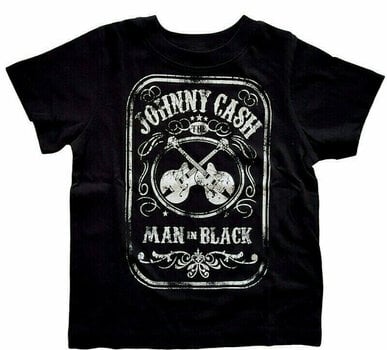 T-Shirt Johnny Cash T-Shirt Man In Black Black 4 Years - 1