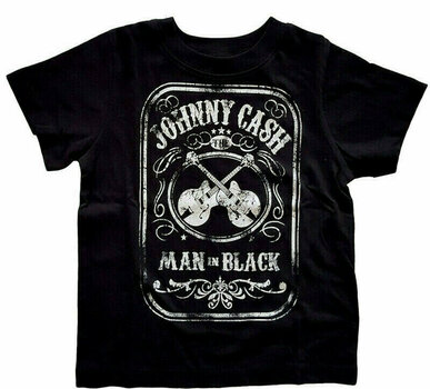 T-Shirt Johnny Cash T-Shirt Man In Black Unisex Black 5 Years - 1