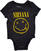 T-shirt Nirvana Yellow Happy Face Kids Black 3 - 6 mois  T-shirt