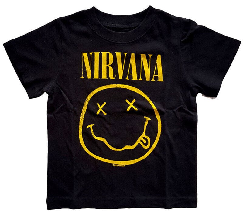 Shirt Nirvana Shirt Happy Face Black 2 Years