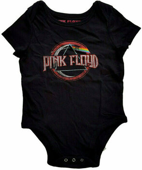 Camiseta de manga corta Pink Floyd Camiseta de manga corta Dark Side of the Moon Seal Baby Grow Black 0-3 Months - 1