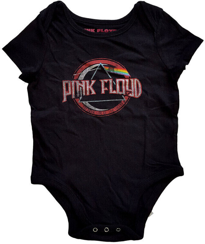 T-Shirt Pink Floyd T-Shirt Dark Side of the Moon Seal Baby Grow Unisex Black 2 Years