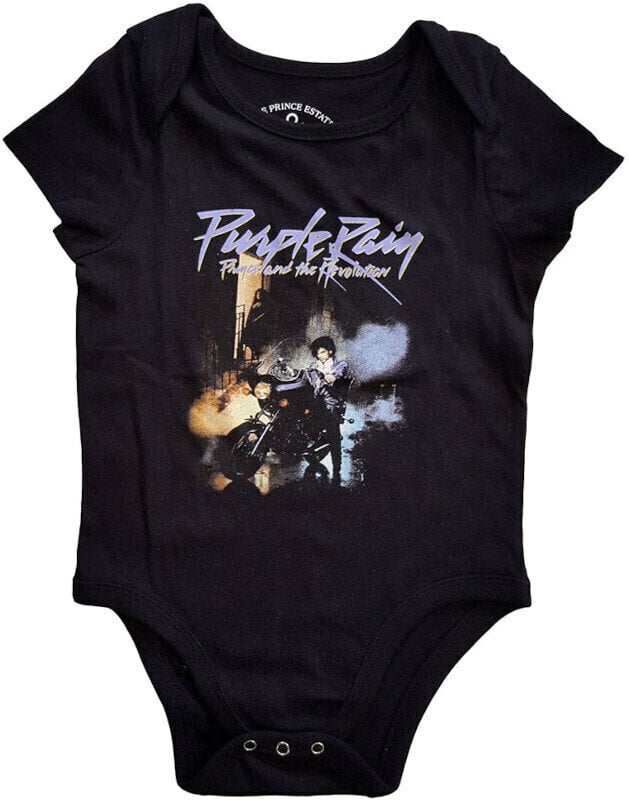T-shirt Prince Purple Rain Baby Black 3 - 6 mois  T-shirt