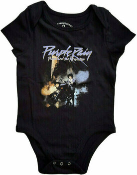 Koszulka Prince Koszulka Purple Rain Baby Grow Unisex Czarny 6 - 9 Months - 1