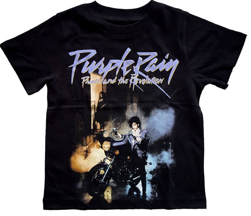 T-Shirt Prince T-Shirt Purple Rain Toddler Black 5 Years