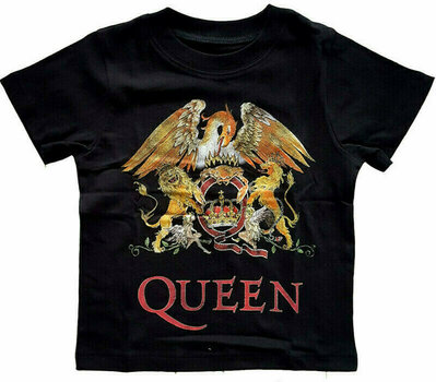 T-Shirt Queen T-Shirt Classic Crest Unisex Black 1 Year - 1