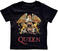 Tričko Queen Tričko Classic Crest Unisex Black 1 rok