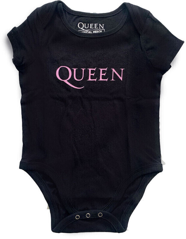 Πουκάμισο Queen Πουκάμισο Queen Logo Unisex Black 0-3 Months