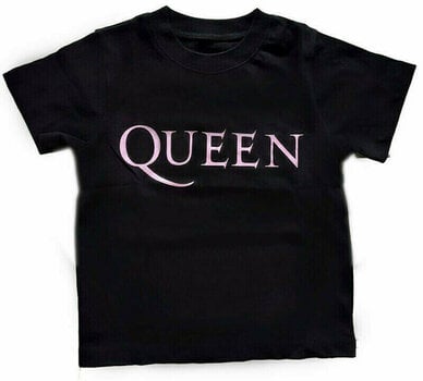 Πουκάμισο Queen Πουκάμισο Pink Logo Kids Black 2 Years - 1