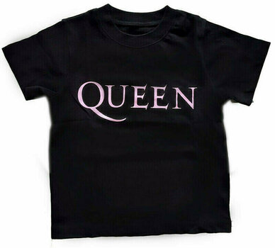 Camiseta de manga corta Queen Camiseta de manga corta Queen Logo Unisex Black 3 Years - 1