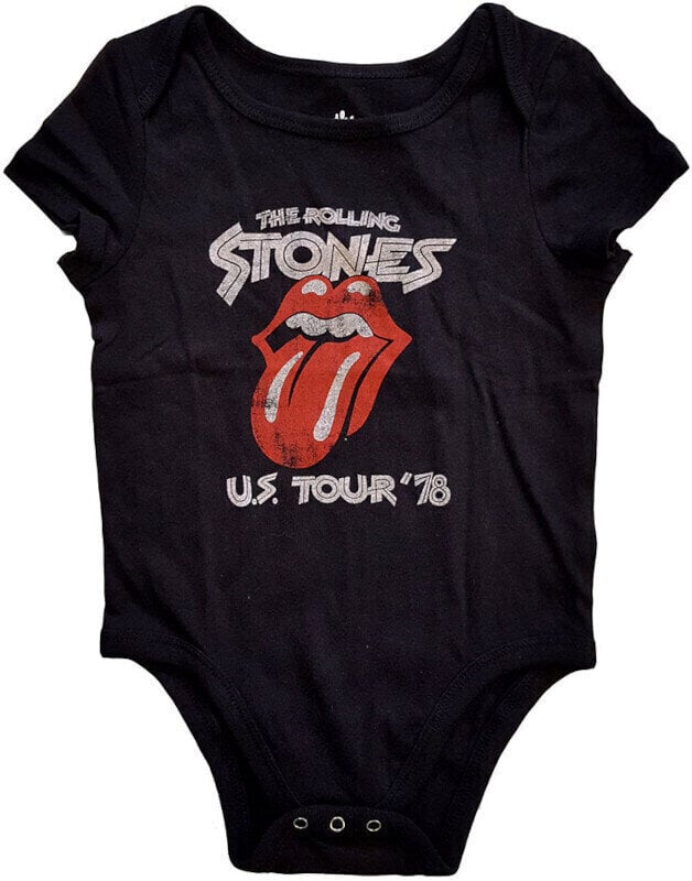 T-Shirt The Rolling Stones T-Shirt The Rolling Stones US Tour '78 Black 0-3 Months