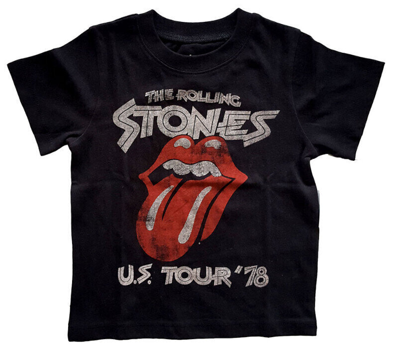 Paita The Rolling Stones Paita The Rolling Stones US Tour '78 Unisex Black 3 Years
