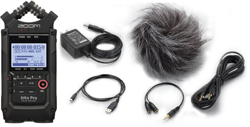 Portable Digital Recorder Zoom H4n Pro Black SET Black