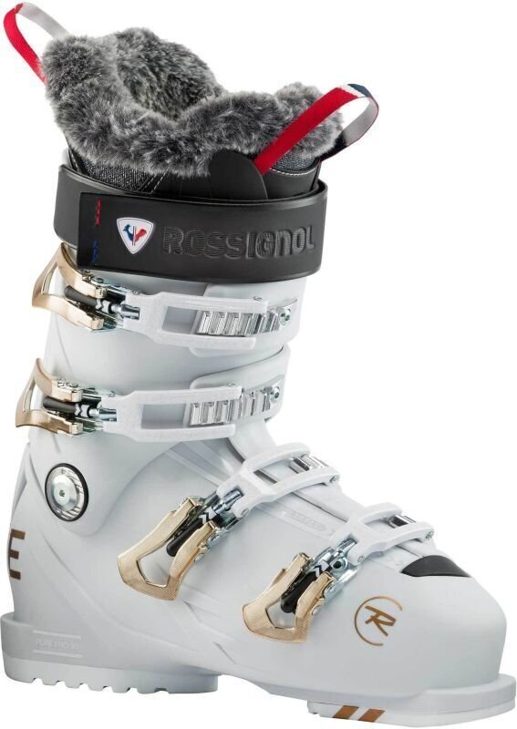 Обувки за ски спускане Rossignol Pure Pro бял-Cив 250 Обувки за ски спускане