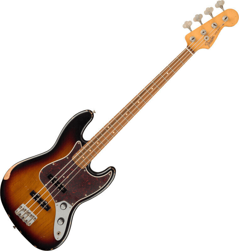 Basse électrique Fender 60th Anniversary Road Worn Jazz Bass 3-Color Sunburst