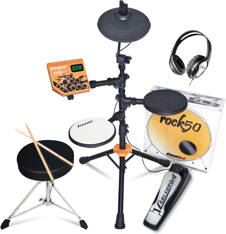 E-Drum Set Carlsbro Rock 50 Orange