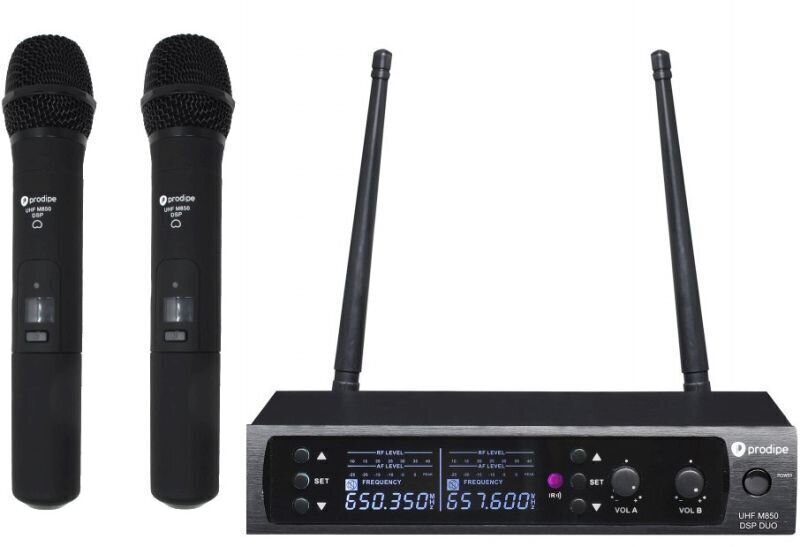 Wireless Handheld Microphone Set Prodipe UHF M850 DSP DUO