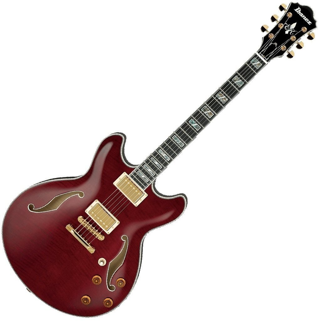 Halvakustisk guitar Ibanez EKM100-WRD Wine Red