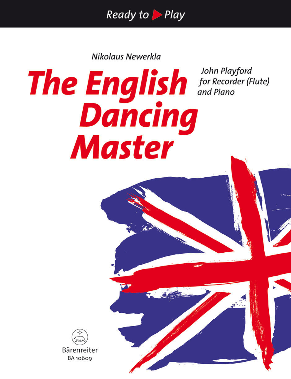 Noty pre dychové nástroje Bärenreiter The English Dancing Master for Recorder and Piano Klavír-Rekordér