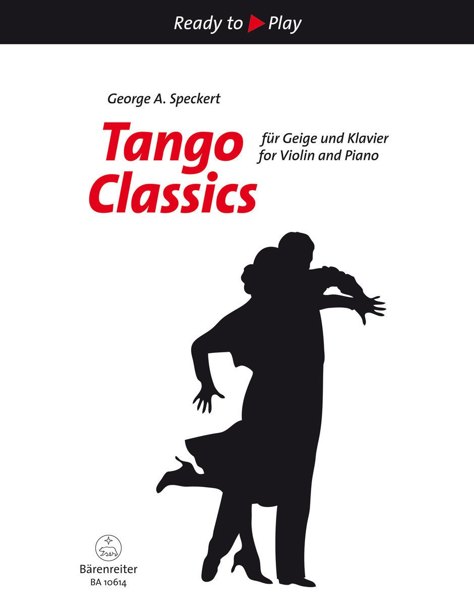 Node for strygere George A. Speckert Tango Classic for Violin and Piano Musik bog