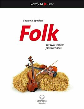 Partitura para cuerdas George A. Speckert Folk for 2 Violins Music Book - 1