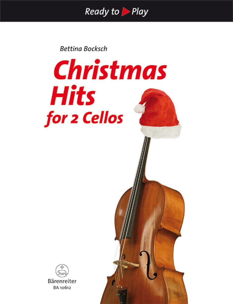 Vonószenekari kották Bettina Bocksch Christmas Hits for 2 Cellos Kotta