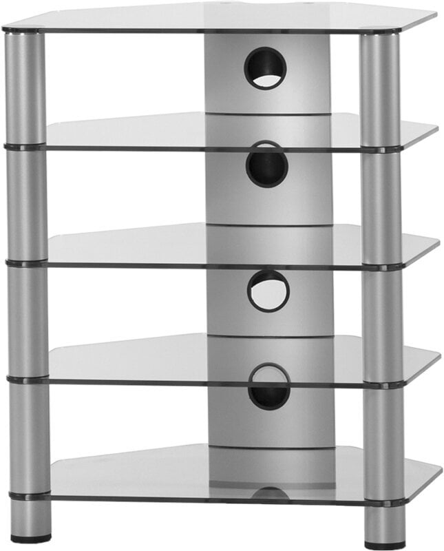 Hi-Fi / TV-bord Sonorous RX 2150 Clear-Silver