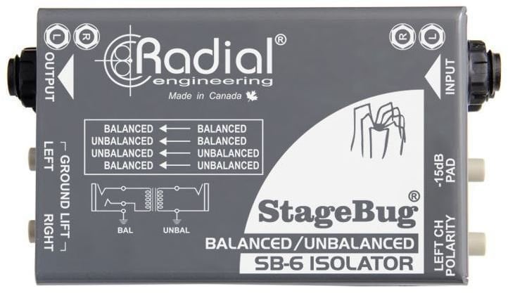 Procesor dźwiękowy/Procesor sygnałowy Radial StageBug SB-6