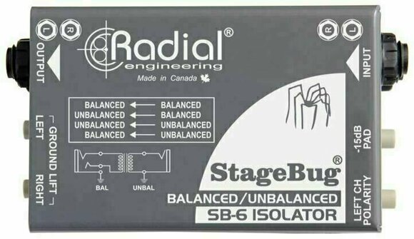 Soundprozessor, Sound Processor Radial StageBug SB-6 - 1