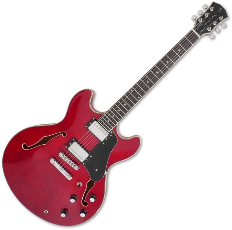Halvakustisk gitarr Sire Larry Carlton H7 See Thru Red