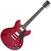 Semiakustická gitara Sire Larry Carlton H7 See Thru Red Semiakustická gitara