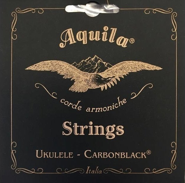 Strängar för sopran ukulele Aquila 141U Carbonblack Soprano Set