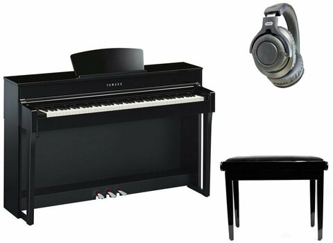 Digital Piano Yamaha CLP-635 PE Set Polished Ebony Digital Piano - 1