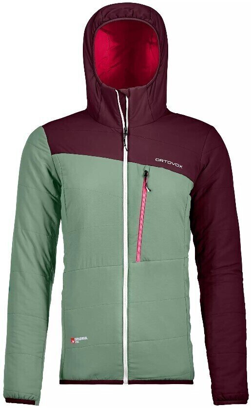 Jachetă schi Ortovox Swisswool Zebru W Green Isar S