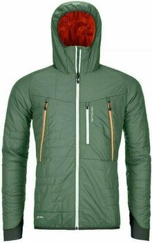 Ski Jacket Ortovox Swisswool Piz Boè M Green Forest M - 1