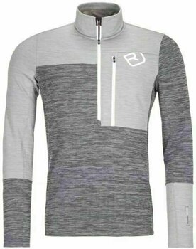 Bluza outdoorowa Ortovox Fleece Light Zip Neck M Grey Blend XL Bluza outdoorowa - 1