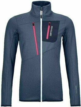 Outdoor Jacket Ortovox Fleece Grid W Night Blue XS Outdoor Jacket - 1