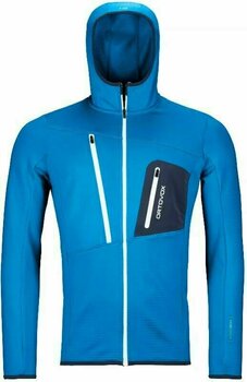 Majica s kapuljačom na otvorenom Ortovox Fleece Grid M Safety Blue 2XL Majica s kapuljačom na otvorenom - 1