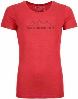 Outdoor T-Shirt Ortovox 150 Cool Pixel Voice W Hot Coral S T-Shirt - 1