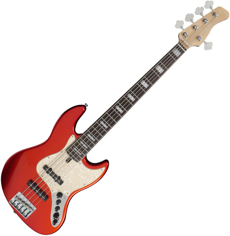 5 strunska bas kitara Sire Marcus Miller V7 Alder-5 2nd Gen Bright Metallic Red