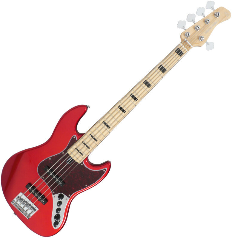 5-saitiger E-Bass, 5-Saiter E-Bass Sire Marcus Miller V7 Vintage Ash-5 2nd Gen Bright Metallic Red