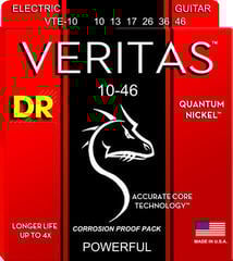 Struny pro elektrickou kytaru DR Strings VTE-10 Veritas Struny pro elektrickou kytaru