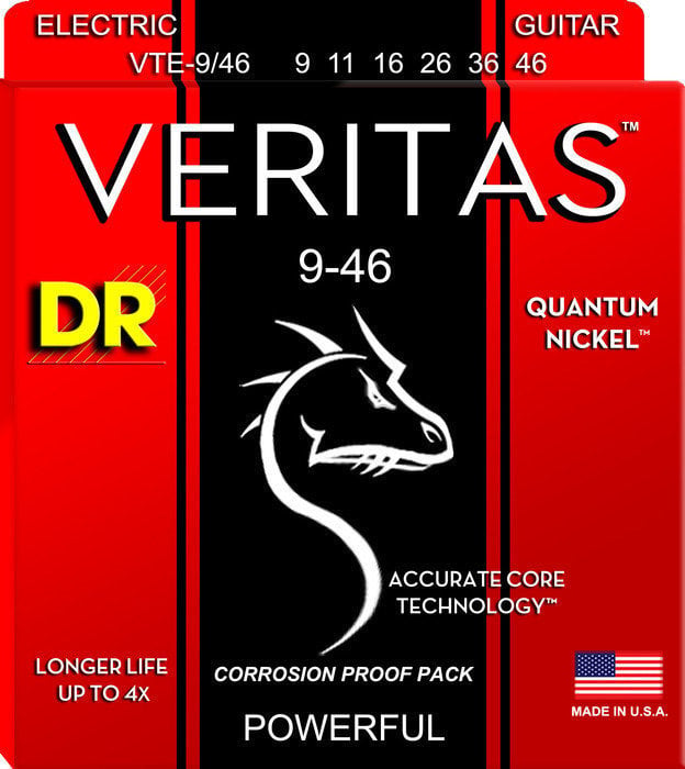 Cordes pour guitares électriques DR Strings VTE-9/46 Veritas