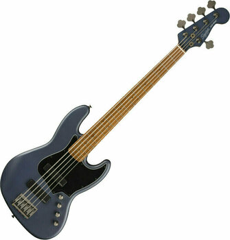 Elektromos basszusgitár Fender Squier FSR Contemporary HH V Midnight Satin - 1