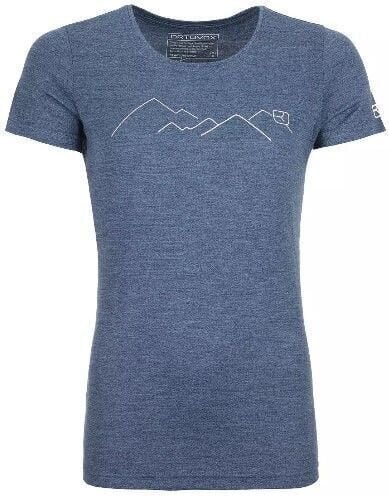 Termounderkläder Ortovox 185 Merino Mountain W Night Blue Blend M Termounderkläder