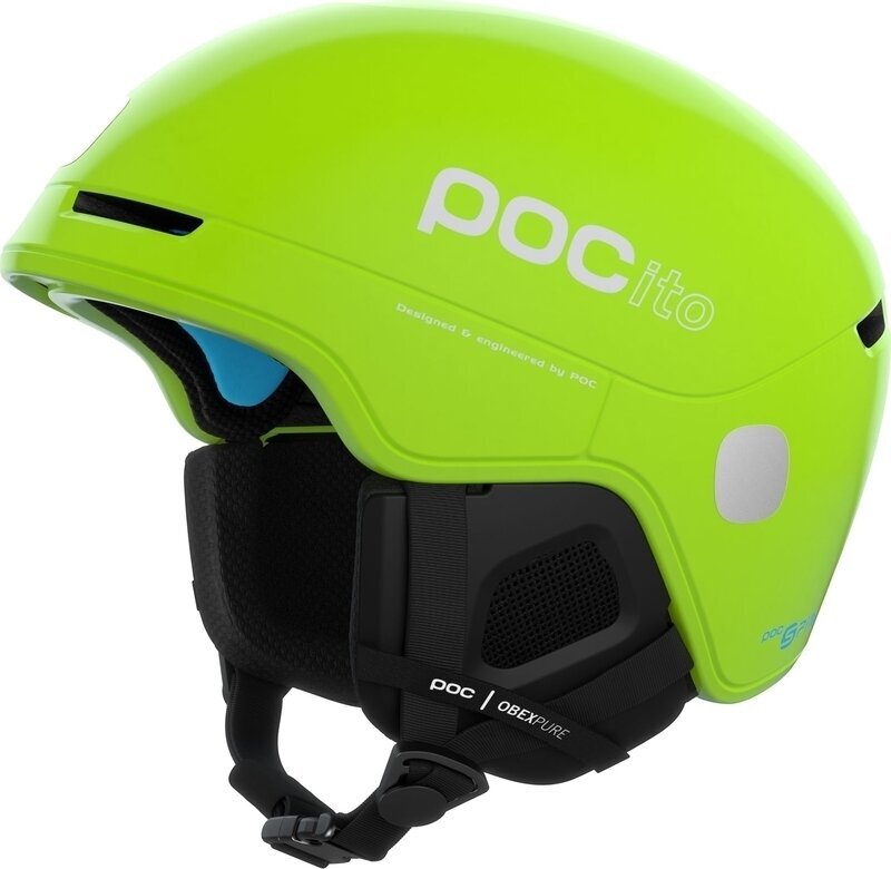 Каска за ски POC POCito Obex Spin Fluorescent Yellow/Green M/L (55-58 cm) Каска за ски