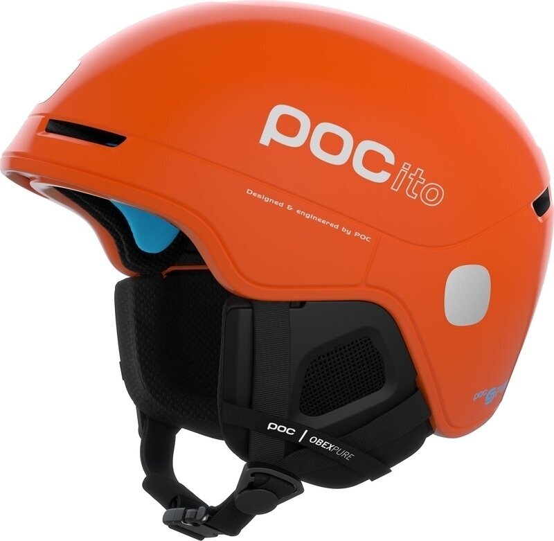 Skihelm POC POCito Obex Spin Fluorescent Orange M/L (55-58 cm) Skihelm