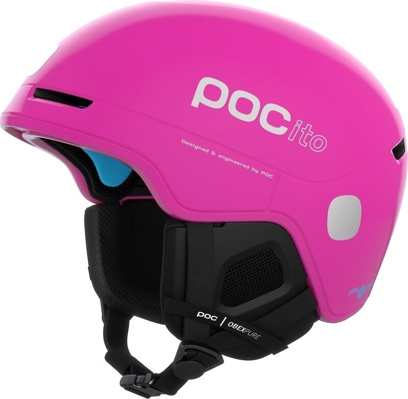 Smučarska čelada POC POCito Obex Spin Fluorescent Pink M/L (55-58 cm) Smučarska čelada