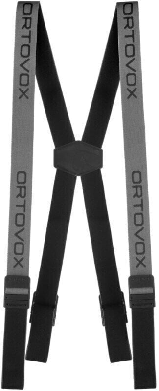 Calças para esqui Ortovox Logo Suspenders Grey Blend UNI