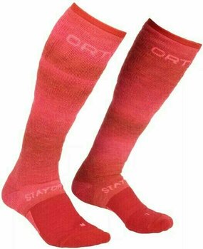 Ski Socks Ortovox Ski Stay Or Go M Hot Coral Ski Socks - 1